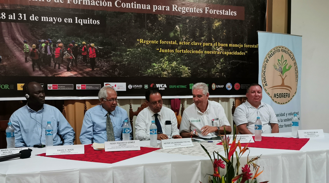 El evento también contó con la participación del Luis Alberto Gonzales-Zuñiga, director ejecutivo de SERFOR.